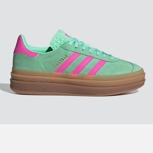 Adidas Originals Gazelle Bold - Pulse Mint and Screaming Pink- New in Box